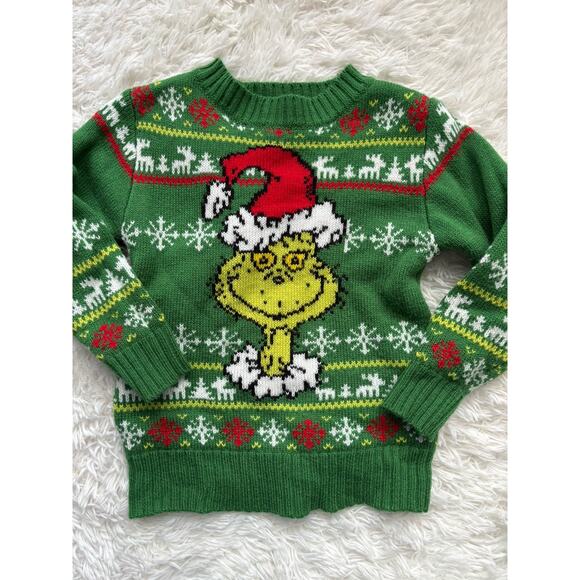 The Grinch Who Stole Christmas Kids 3T Sweater. Adorable - Picture 1 of 9